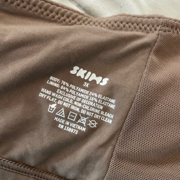 NWT SKIMS Bra Bralette 3X Umber Brown Unpadded No Underwire Lounge NEW Deal! - Picture 6 of 8